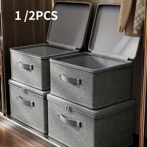 Extra-Large Stackable Storage Bin, Interior Storage Organizer, featuring a design suitable for offices, homes, and more, a space-saving organizer for closets, kitchens, and more, perfect for storing books, clothing, and other items