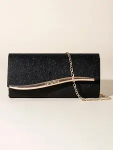 Women's Elegant Glitter Evening Bag, Exquisite Trendy Chain Strap Crossbody Bag, Fashionable Elegant Clutch Bag for Party Decoration, Elegant Stylish Purse