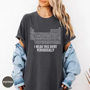 Dr Grace Periodic Table T-Shirt, Aesthetic Project Hail Mary Graphic Tee , Retro Sci-Fi Bookish Apparel , Unique Rocky Fan Gift, Unisex Fit Design, Gift for Men and Women