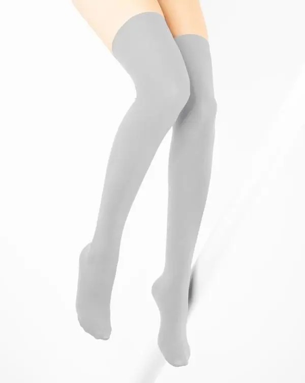Thigh Highs 60 Denier - Light Grey