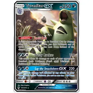 Pokemon TCG Tyranitar GX Lost Thunder Near Mint Trading Card Single