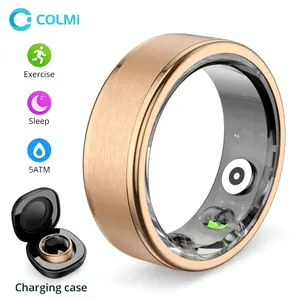 Colmi Smart Ring Fitness Tracker with Step Counter, Sleep & Step Tracking, Compatible with Android and iPhone, 5atm Waterproof, Wireless