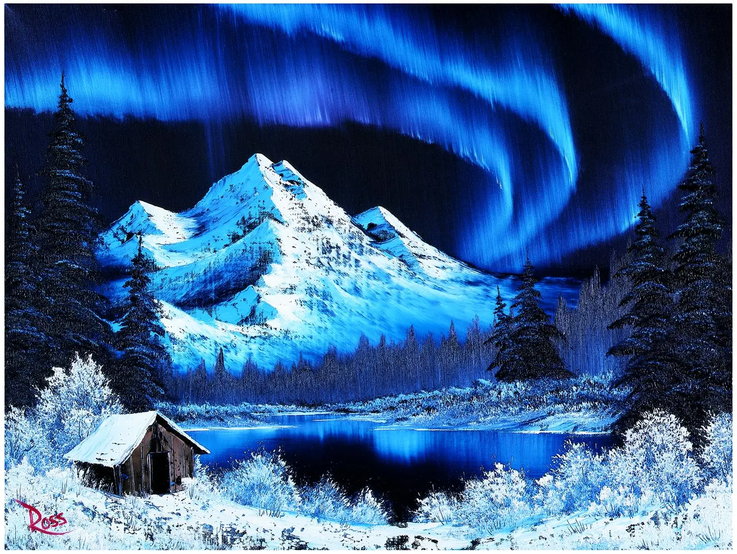 Bob Ross Northern Lights Aurora Borealis Puzzle | 1000 Piece Jigsaw Puzzle Bob Ross Northern Lights Aurora Borealis Puzzle | 1000 Piece Jigsaw Puzzle