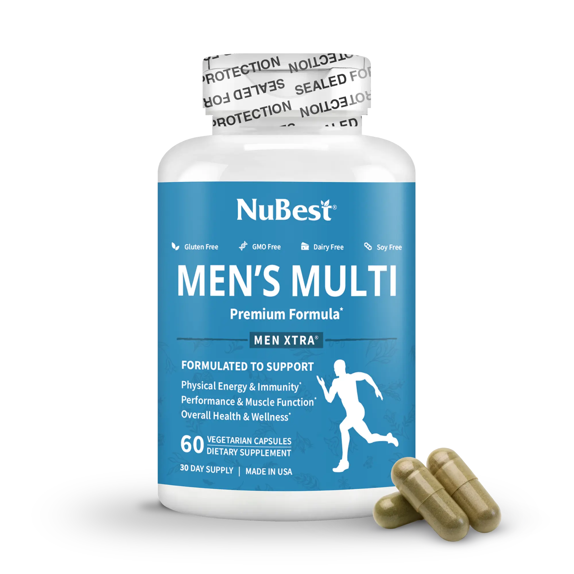 Men's Multi, Men Xtra, Energy, Immunity & Health Boost, 60 Vegan Capsules Healthcare Supplement