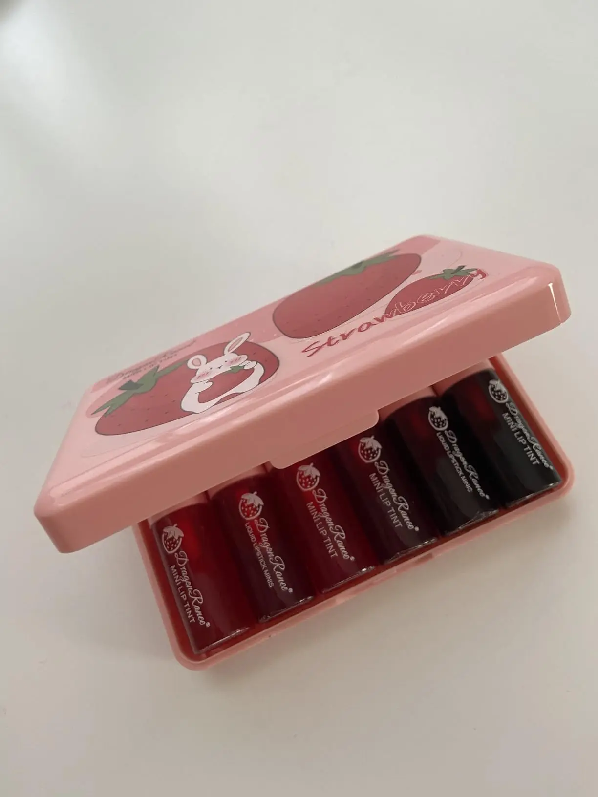 6 Colors Lip Tint Stain Mini Liquid Lipstick, Korean Lip Gloss Moisturizing Natural, Multi-Use Lip and Cheek Tint, Non-Stick Cup, Lightweight, High Pigment, Long-Lasting, Vivid Color
