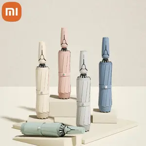 Xiaomi Full Automatic Reverse Umbrella, Auto-Close Umbrellas with Reflective Strip, Waterproof 310T High-Density Fabric, Compact Folding Design for Home Use