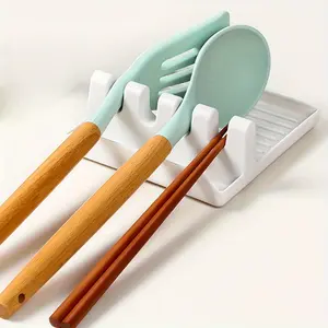 Creative Kitchen Utensil Holder, Home Soup Spoon Mat, Chopstick Pot Lid Storage Rack, Countertop Spatula Spoon Organizer, Kitchenware