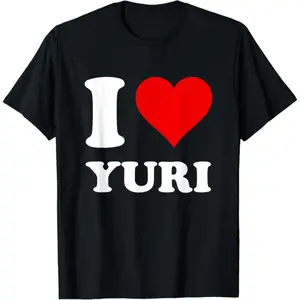 Red Heart I Love Yuri T-Shirt