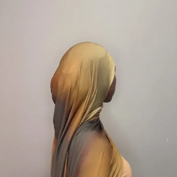 Women's Olive Pattern Print Jersey Hijab Head Scarf - Flexible Wear, Machine Wash, All Occasion, Comfortable and Flexible Fit