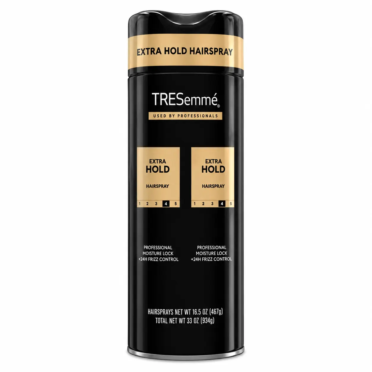 TRESemmé Extra Hold Hairspray - Moisturizing Formula, 24HR Frizz Control, Lightweight Feel for All Hair Types, Ideal for Slick Back Hairstyles