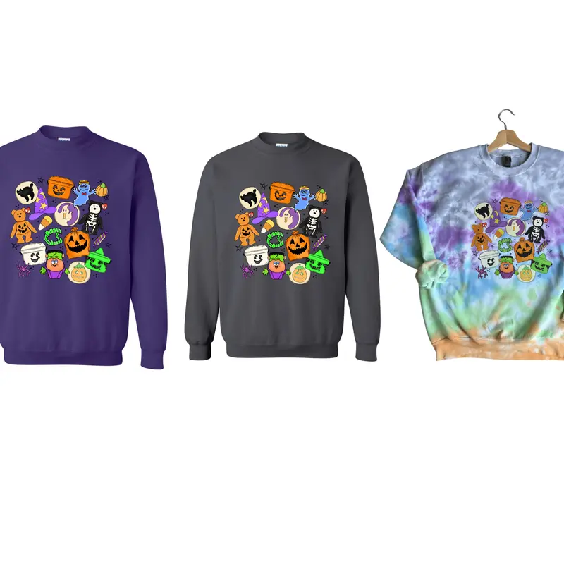 Made to Order Retro 90s nostalgic Halloween Tops Crewneck or tshirts