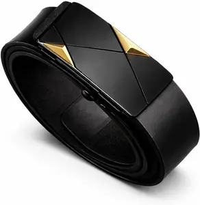 Stylish Men's PU Leather Belt - Fashion Belts for Daily Life, Leisure, Party, Festival, Work, and Business Automatic Buckle