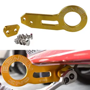 Jdm Racing Car Rear Tow Hook Aluminum Alloy, Round Trailer Hitch Decoration, Durable and Stylish, Perfect for Modified Cars