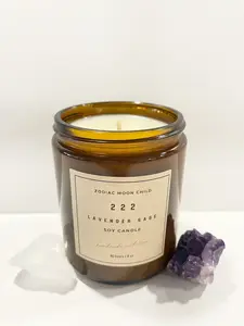 Angel Number 222 - Tranquil Amber Spiritual Soy Candle