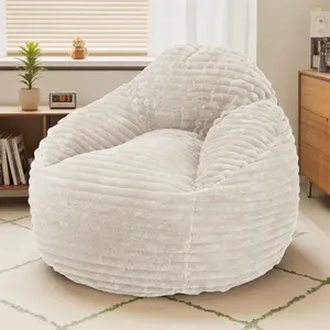 Bean Bag Chair, 39 Inch Bean Bags for Adults and Kids, Chair with Memory Foam Filled, Bean Bag Couch with Backrest and Armrests, Comfy Sofa for Living Room, Bedroom and Dorm