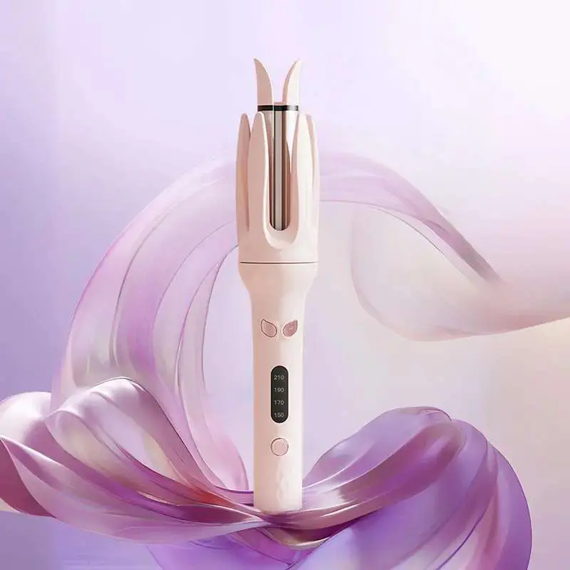 Women's 28mm Automatic Hair Curler - Auto-Rotating Curling Iron with Negative Ion Technology, 4 Temperature Settings, Fast-Heating Styling Tool for Home & Salon Use, 1-Step Device