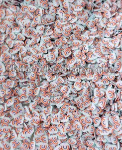 Rainbow Clay Slices, Cloud Clay Slices, Non-Edible Sprinkle Mix, Polymer Clay, Fake Sprinkles, Nail Art Supplies, Shaker Mix