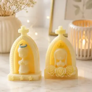 Velitas Religiosas Aromáticas de Cera de Soja | Bautizo y Recuerdos