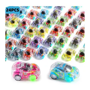Random Mini Pull Back Cars Set, 24/36/48pcs Vehicle Playset, Pull Back Racing Vehicles, Party Favors, Classroom Prizes