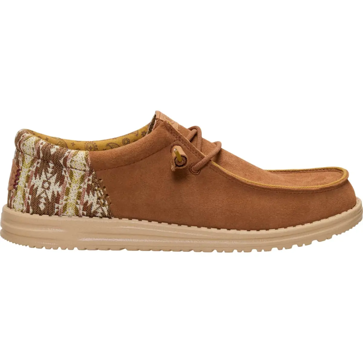 HEYDUDE Wally Funk Teton Suede - Comfortable Slip on Shoes for Men
