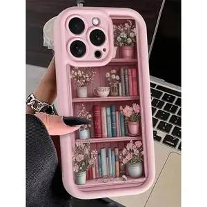Book-themed colorful slot fashion soft shockproof phone case, cute and stylish thick protective case, compatible with iPhone 11/12/13/14/15/16/17/16E/X/XS/XSMAX/12MINI/13MINI. It is the perfect Christmas gift for friends, family, or yourself., Cover, Acce