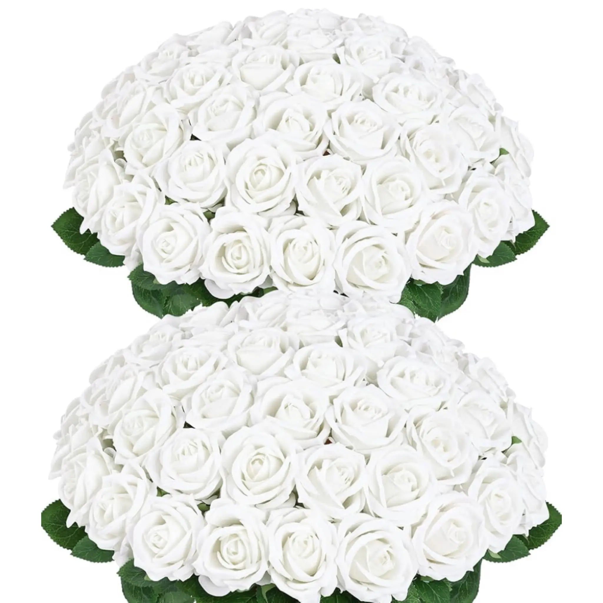 YBLIOUKE 10/20/50 Pcs Long-Stem Artificial Silk Roses - Fake Silk Flowers, Artificial Plants, Bouquet Flowers for DIY Wedding Bouquets, Home Decor Items, Long-Lasting Blooms for Repeat Events,Artificial Flowers Bouquet summerwin