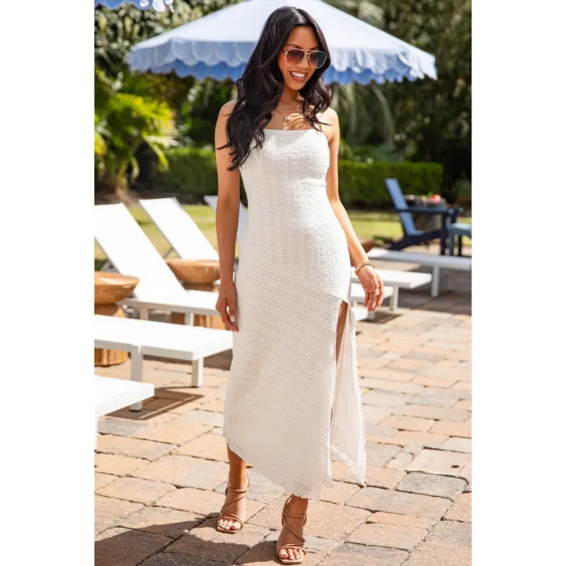 white lace beach dresses Chiara Lace Dress main image 1