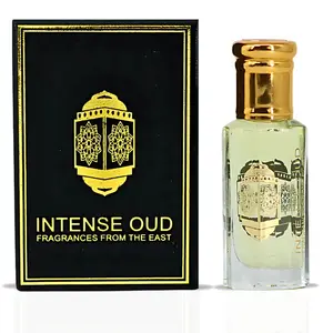 Attar Al Ishq Perfume Oil 12ML (0.40 OZ) With Black Gift Box By Intense Oud | Rich Rose, Warm Amber & Bold Oud.
