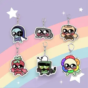 Dandys World Keychains, Kawaii Acrylic Keychains, Funny Keychains Cute Accessories, Aesthetic Charm, Gift For Her, Backpack Keychain | Perfect for Backpacks, Keys and Gifts | High Quality and Customer Favorite Items