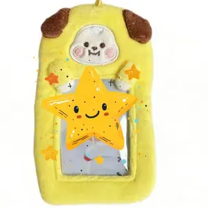BT21 Fluffy Photocard Holder for Kpop Fans & ARMYs - Adorable and Colorful Design