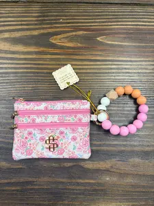 Simply Southern Bead Bangle Wallet - Light Blossom
