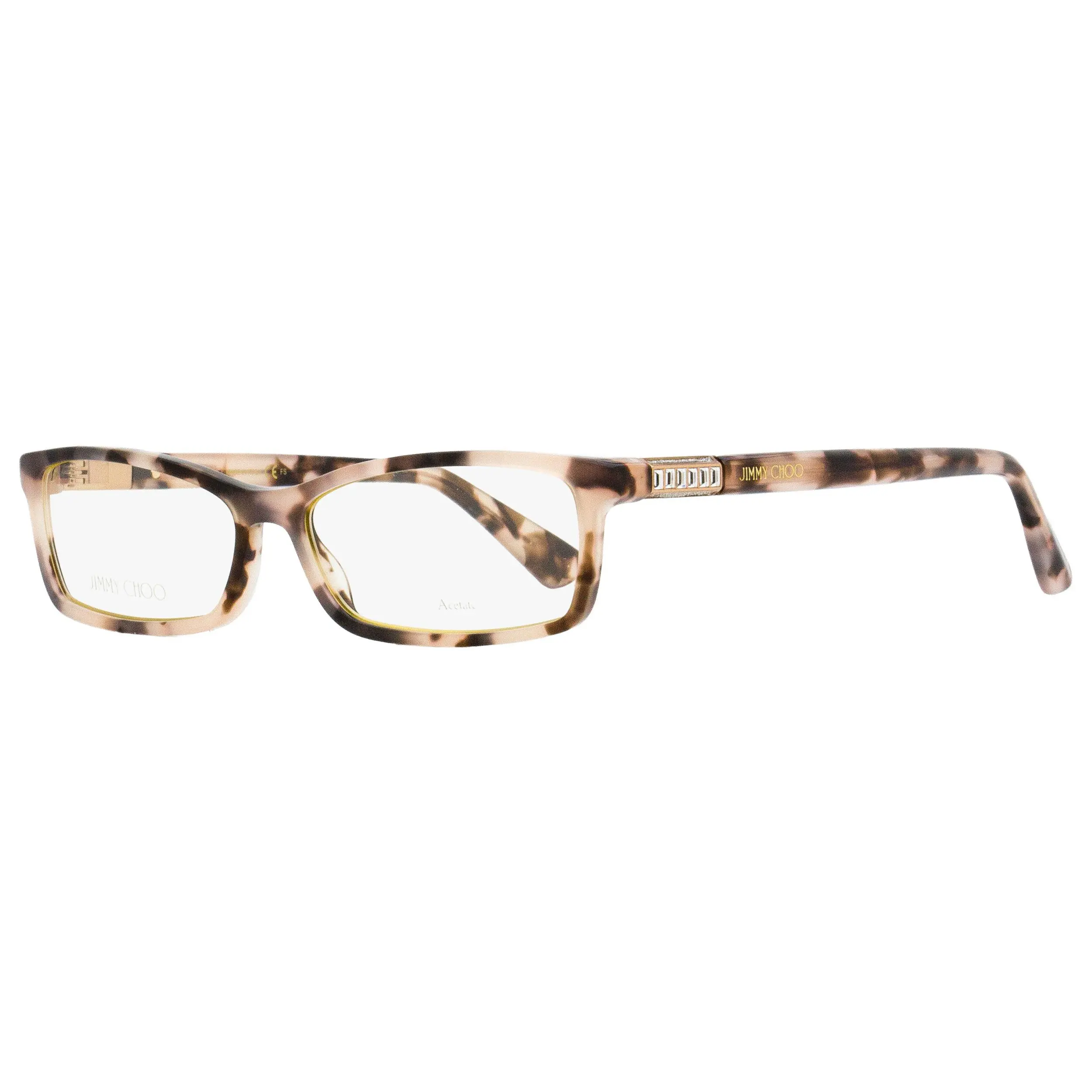 Jimmy Choo Rectangular Eyeglasses JC283 HT8 Pink Havana 53mm