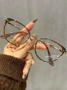 Y2K Cat Eye Frame Eyeglasses, Trendy Casual Eyeglasses, Fashionable Eyeglasses for Women & Girls, Fashion Eyeglasses for Work, Daily Clothing Decor, Perfect for Student Daily Use, Fashionable Frames Glasses