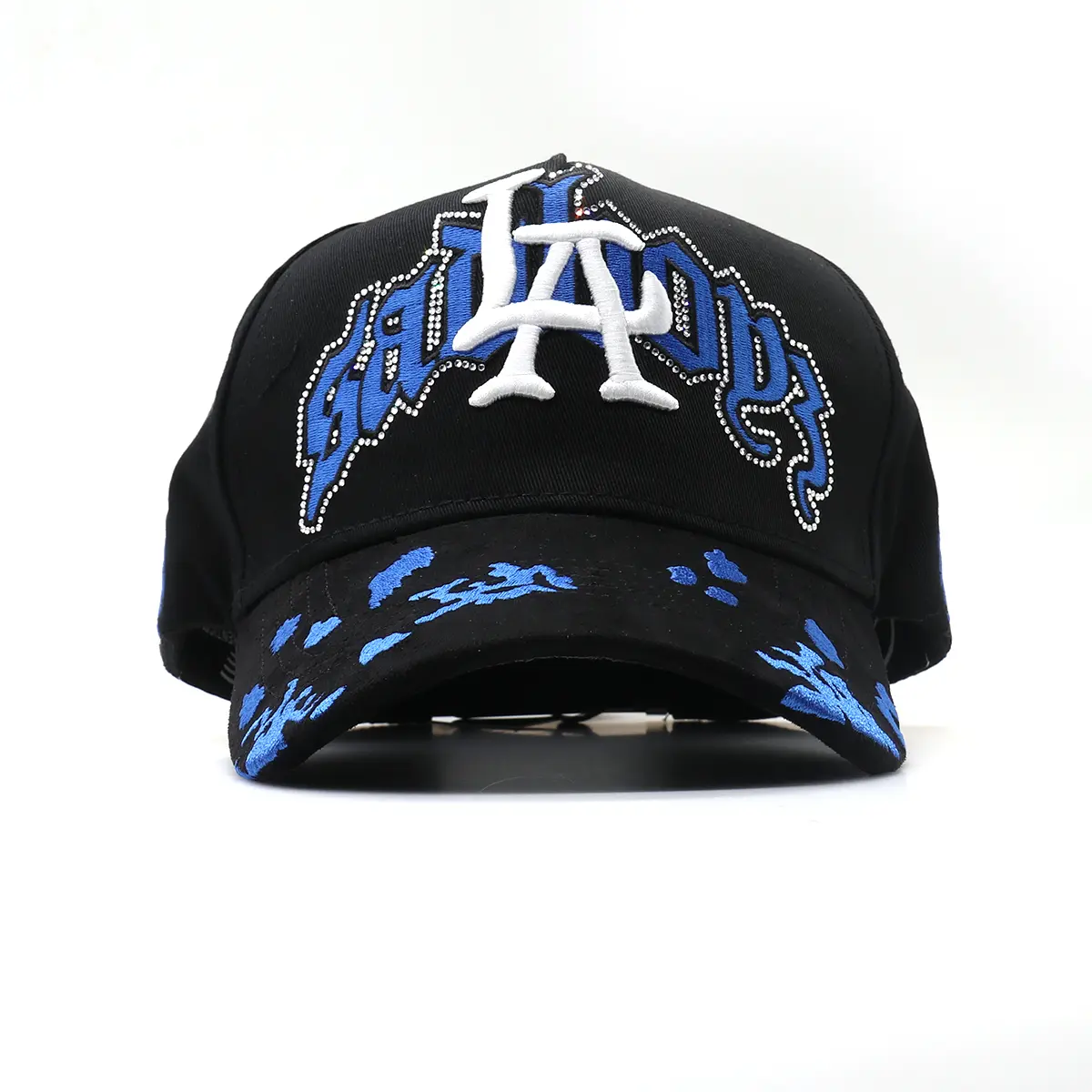 DANDY HATS X SAD BOYZ Blue Angels Collab Black Snapback Cap DANLASAD BLK