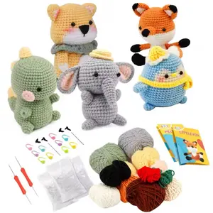 Wholesale Mixed DIY Box for Creative Projects - Crochet Teddy Bear Stuffed Animals Dolls - 100 Points or 160 points Option - Soft and Cuddly - Perfect for Children's Playtime and Gift Giving Teddybear Huggable Collectible
