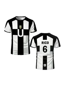 2026 Five Person Football Motif VL Replika Tee Anime Ubers Blue Lock Full Print Tees BAROU Short Sleeve Cosplay Uber Men T-shirt