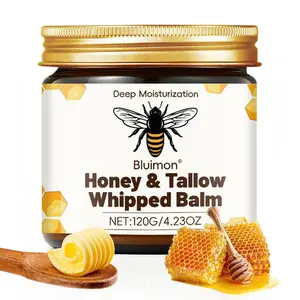 Organic Grass-Fed Beef Tallow Balm with Raw Honey All-Natural Handmade Moisturizer for Deep Hydration & Radiant Smooth Skin 120g Hydrating Skin Repair