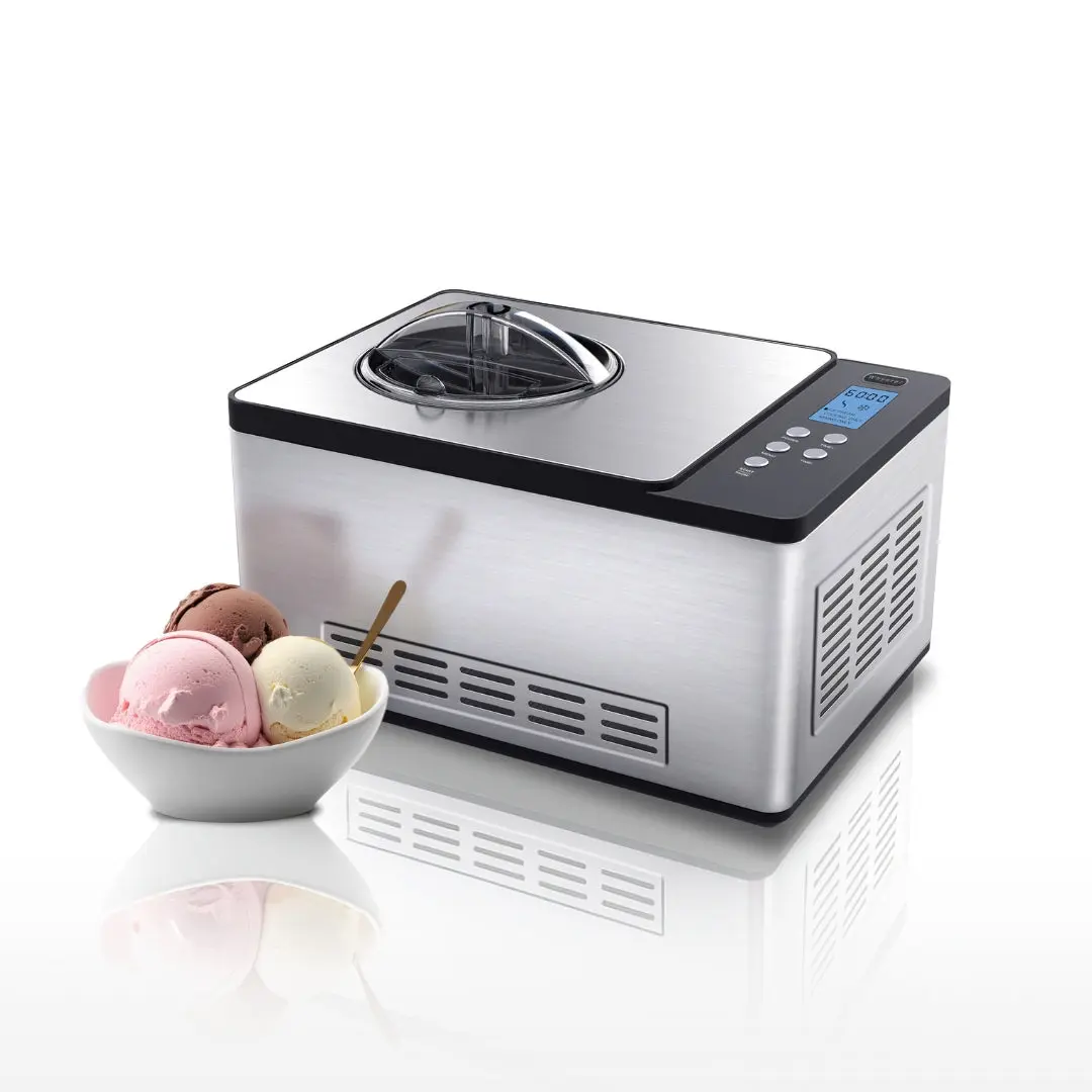 Whynter 2.1 Quart Automatic Ice Cream & Yogurt Maker with Built-In Compressor | ICM-220SSY