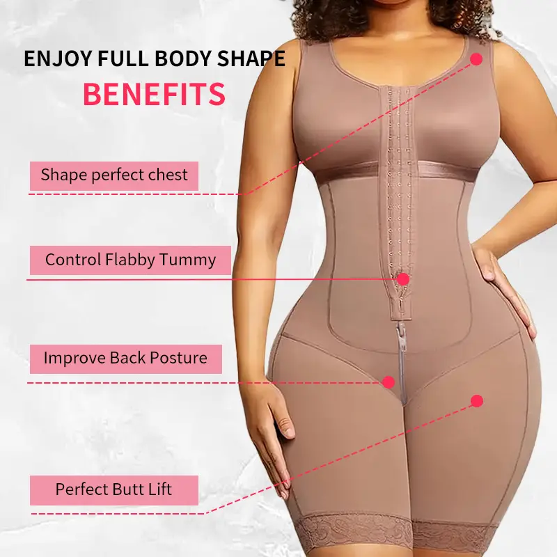 Smart Recovery AirSlim  Full Body Colombian Shapewear Womenswear Faja Suit,High Compression Tummy Control Butt Lifter Body Shaper,Slimming Waist Trainer Postpartum Compression Garment for Women premium Women's Bust Sculpting Bodysuit colombianas overbust