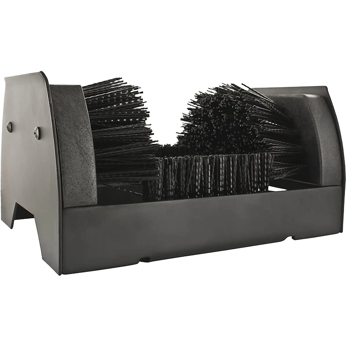 Yaktrax Heavy-Duty Boot Scrubber with Wood-Bristle Blocks, Metal-Wood Construction, Efficient Dirt Removal for Boot Scrubbing in Work Areas, Garages, Mud Rooms, Easily Mounts Onto Flat Surface, Decks, Mounts Easily