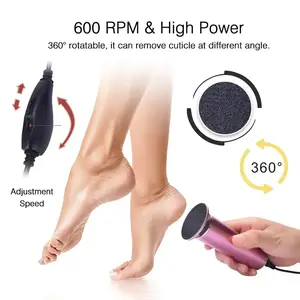 Electric Foot Callus Remover Foot Care File Heels Dead Skin Pedicure Tool Electronic Foot Grinder and Replacement Sandpaper Eleven Ever