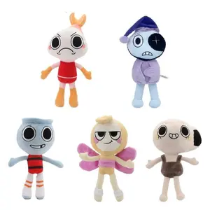 Exquisite Dandy's World Plush Toys Finn Glisten Shelly Cartoon Anime Stuffed Pillow Kids Gift Bedroom Sofa Decor