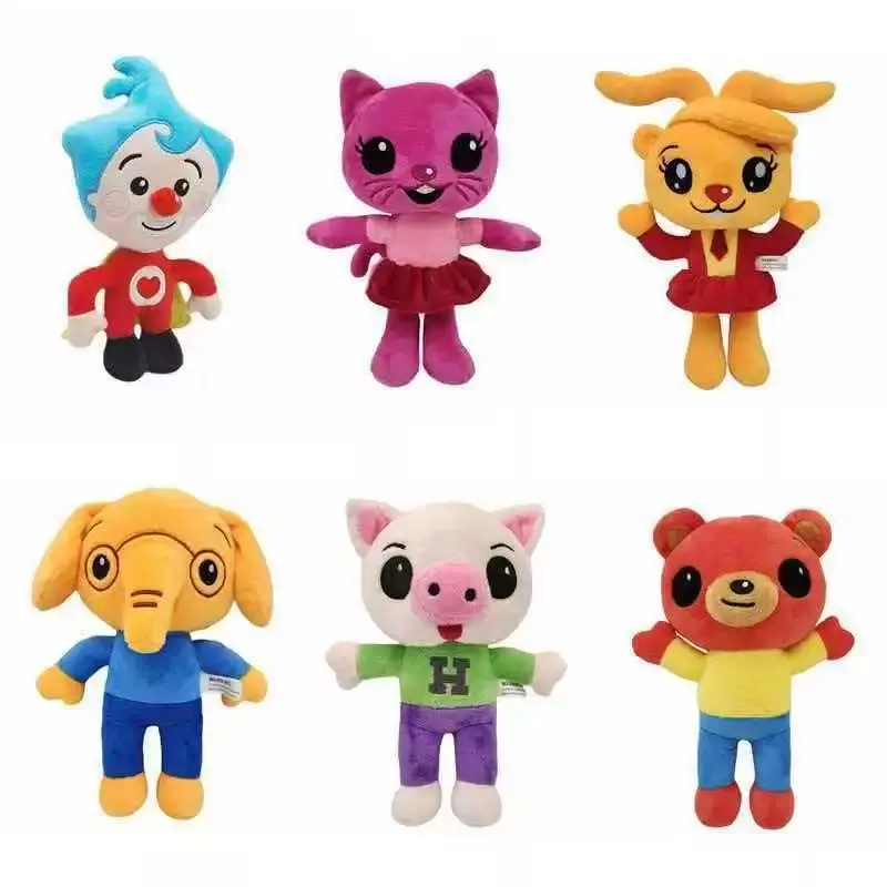6PCS！Plush Dolls 6PCS Magician Clown Design Children's Gift Toy for Play Decoration or Collectible Item