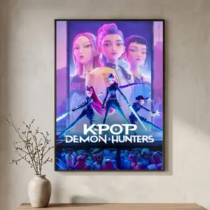 DDemon HHunter Girls Poster HD self-adhesive wall sticker,easy to apply,residue-free,ideal for home room decor