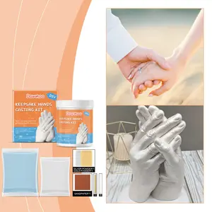 Dowmoo Keepsake Hands Casting Kit, DIY 3D Hand Mold Plaster Making Kit, Couple Anniversary Gift Hand Casting Set #HandCastingKit #CoupleGift #AnniversaryGift #DIYKit