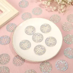 100pcs Laser Disco Confetti Paper Balls, Multicolor Party Decoration, Shiny Disco Ball Design, Perfect for Parties & Events, Party Supplies, Celebration