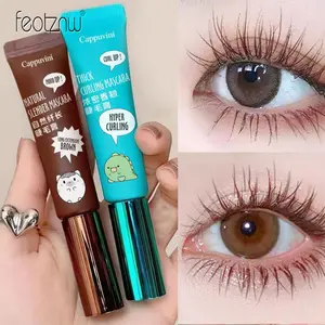 FEOTZNW 2-pcs lashes clusters kit  Super cute mascara, waterproof and hypoallergenic, long-lasting curling mascara. Makeup Cosmetic Black Curly Style + Brown Slim Style  .lash clusters kit