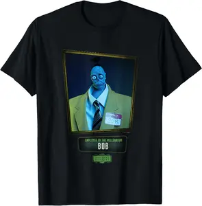 Beetlejuice Beetlejuice Employee Of The Millennium Bob T-Shirt T-Shirts Unisex Tee Shirt