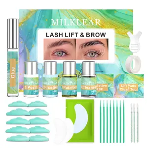 Improved Formula Lash Lift & Brow Lamination Kit Eyelash & Eyebrow Perm Curling Lifting for Home DIY Use Long-Lasting 6-8 weeks Professional Salon-Quality Results