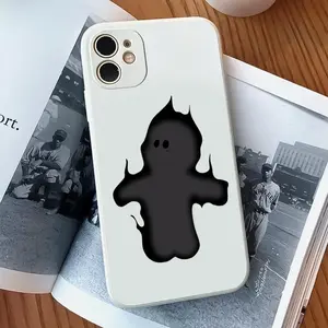 Creative Ghost Pattern Phone Case, Anti-drop Phone Protector Cover, Phone Accessories Compatible with iPhone 11 12 13 14 15 16 Series